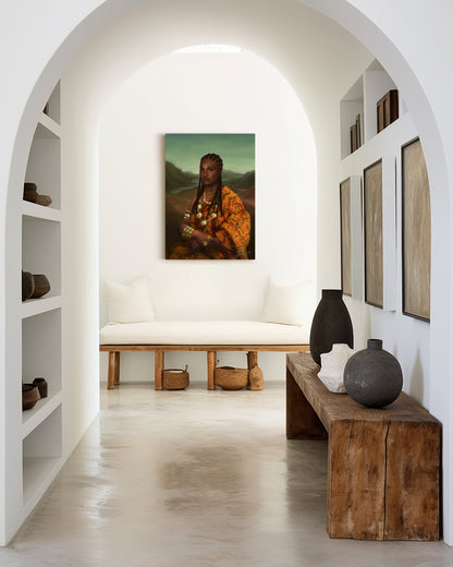 Mama Lisa Matte Stretched Wall Canvas