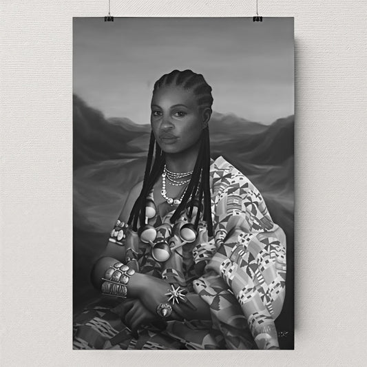 Rolled Posters Mama Lisa Matte Black and White